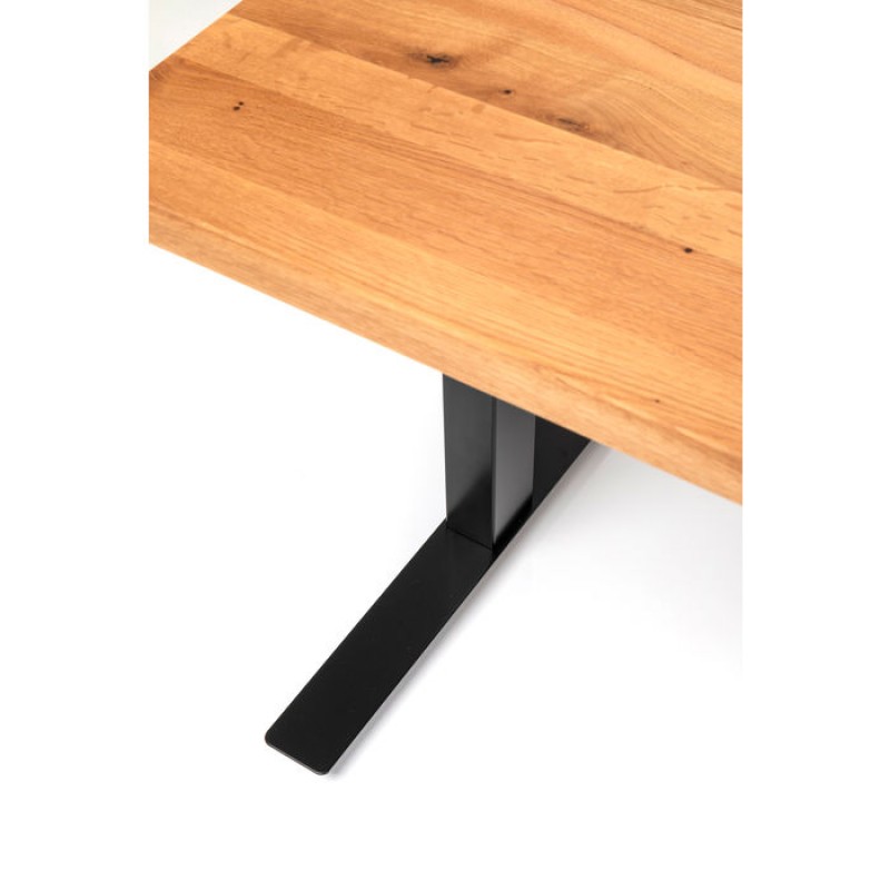 Desk Office Jackie Oak Black 180x90